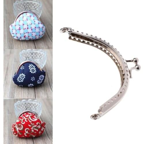 1PC Metal Coin Purse Bag DIY Craft Frame Kiss Clasp Lock Accessories 8.5cm