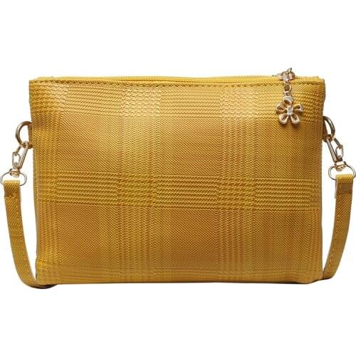 Mini 2 Layer Flap Bag Women Embossed Plaid PU Leather Shoulder Bags Crossbody Bags for Women 2020 Ladies Casual Fashion Handbag