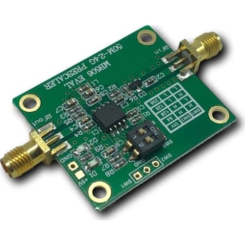 Newly MB506 Module 50MHz-2.4GHz Prescaler Module LNA 50MHz-2.4GHz High Frequency 64 128 256 Highly Frequency Divider