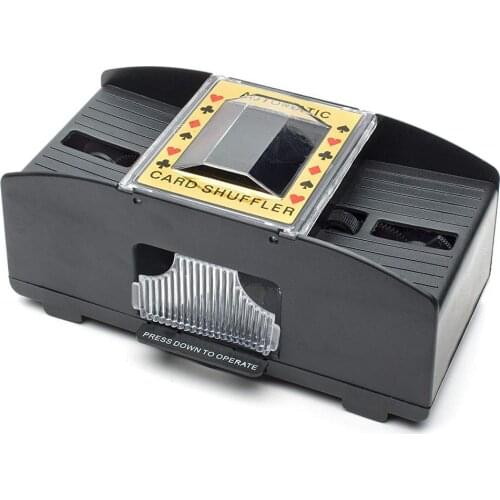 Board Game Poker Playing Cards Wooden Electric Automatic Playing Card Shuffler For Poker Deck Shuffler Games Party Entertainment