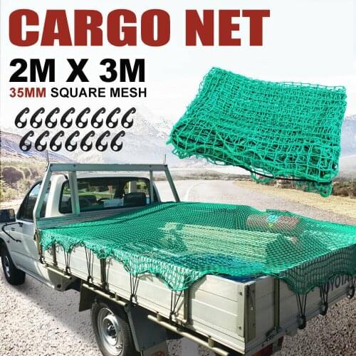 Newly Portable Folding Cargo Net Multipurpose Heavy Duty Square Trailer Mesh for Truck Van Easy Operation