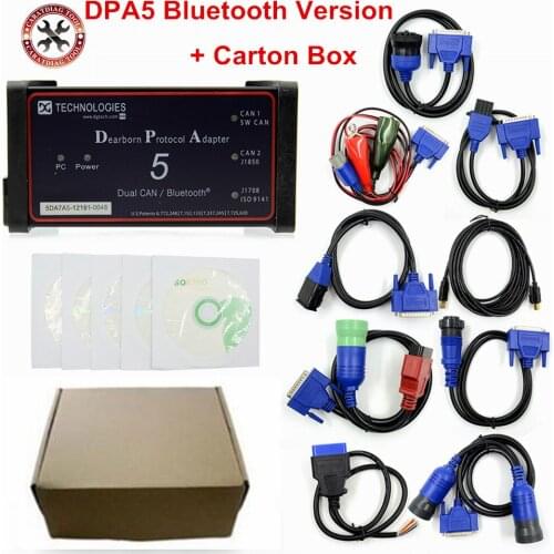 2021 Newest DPA5 Dearborn Protocol Adapter 5 for Heavy-Duty Trucks USB/Bluetooth Same as USB link 2 Diesel Truck Diagnostic