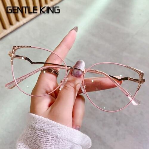 GENTLE KING Trends Office Anti Blue Light Oversized Glasses Computer Women Blue Blocking Gaming Eyeglasses Blue Light Glasses