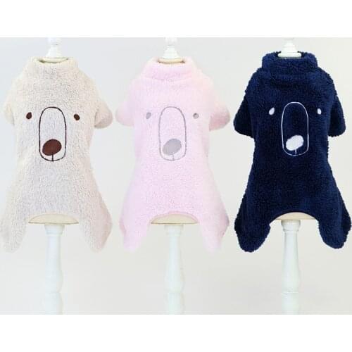 Dog Cat Clothes Cotton Sweater Coats Jumpsuit Chihuahua Clothing Winter Coat Jacket Hooded Pajamas Dog Costume