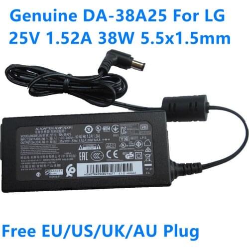 Genuine 25V 1.52A 38W DA-38A25 DYF-2430 AC Adapter For LG EAY64290801 NB3540 NB3730A SJ4 SH4 SH5 SOUND BAR Power Supply Charger