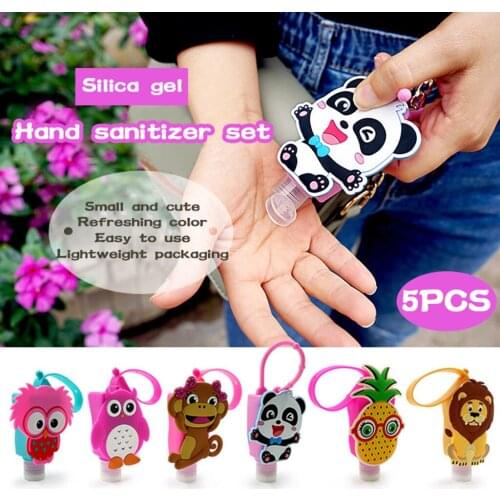 Mini Hand Sanitizer Keychain Holder Travel Bottle Refillable Containers 30ml Flip Lid Reusable Bottles with Keychain Holder