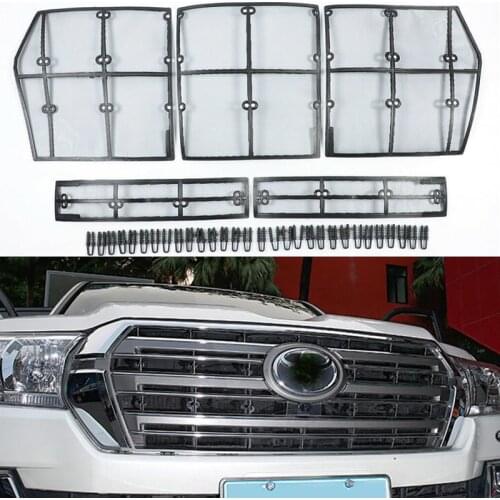 Stainless Car Insect Screening Mesh Front Grille Net For Toyota Land Cruiser 200 LC200 FJ200 2008-2018 2019 2020 Accessories