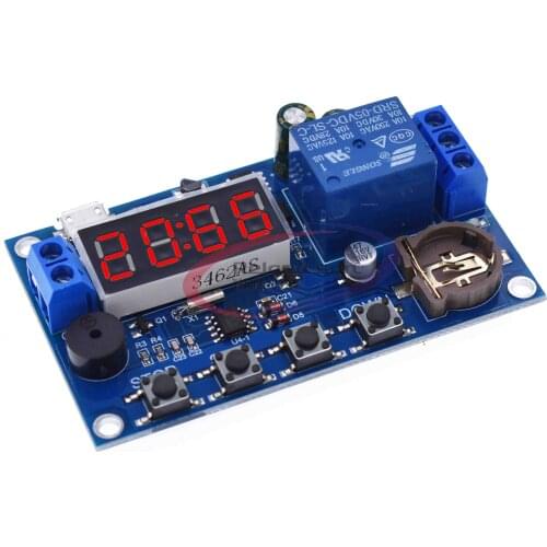 DC 5V Real time Timing Delay Timer Relay Module Switch Control Clock Synchronization Multiple mode control Wiring diagram