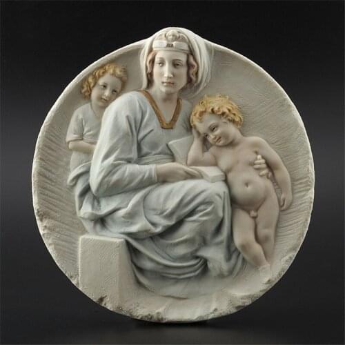 CHRIST DECOR BLESSED VIRGIN MARY FIGURINE STATUE WALL PENDANT DECORATION STATUES FOR DECORATIO CATHOLICISM R3330