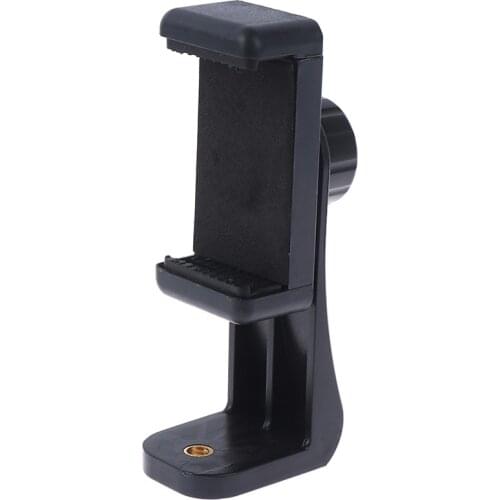 360 Rotation Alloet 1/4 Screw Tripod Head Phone Holder Tripod Monopod Holder Bracket Clip Mount for IPhone Xs for Samsung Stand