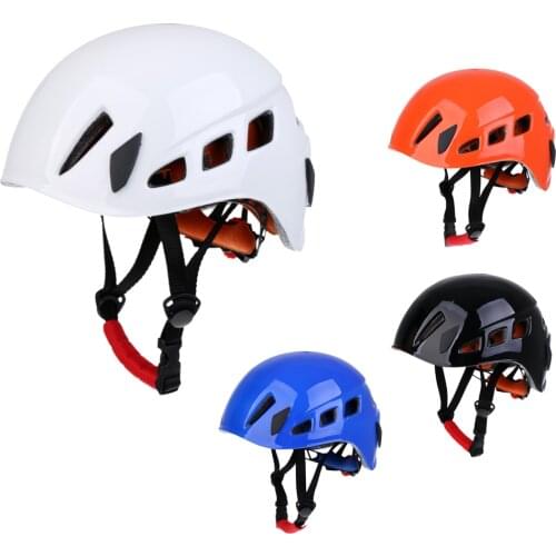 Safety Rock Climbing Mountaineering Caving Rappelling Rescue Helmet With Air Vent Scaffolding Head Protector