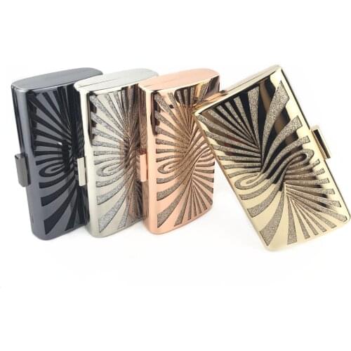 Fashion Black/Gold 4 Colors Acrylic Women Party Clutch Purse Elegant XIYUAN Hollow Out Ladies Chain Handbags Prom Hard Case