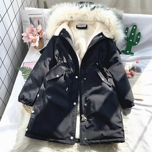 Oversize ladies winter loose cotton coat 2020 new mid-length western style plus fur pie overcome large fur collar A681