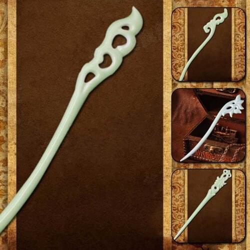 1pcs Handmade Ceramic Flower Simple Vintage Women Hair Stick Jewelry Chinese Style Hairpin Gift Hair Jewelry Accessories