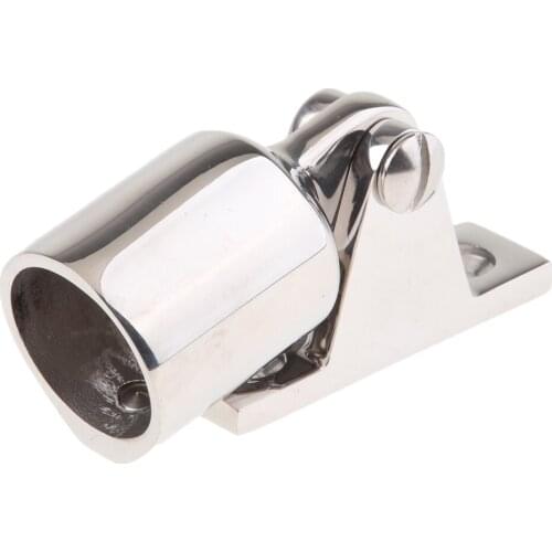 316 Stainless Steel Eye End Deck Hinge Bimini Top Fitting Hardware 25mm 1"