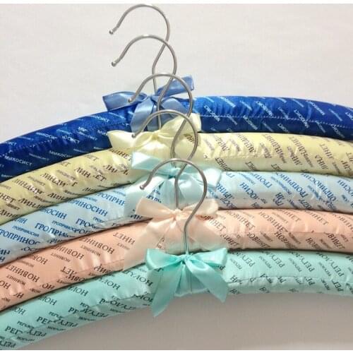 5pcs/lot 38cm Adult cloth Hanger Hotel Wardrobe Hanger Metal hook Silk Hanger Clothes store Hanger