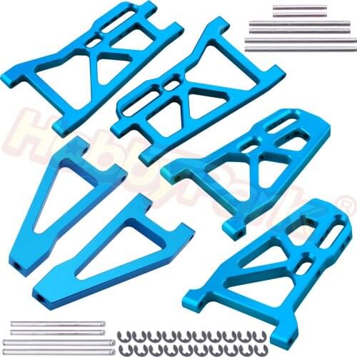 6pcs Metal Aluminum Suspension Arm Set Replace 513006 513007 513008 For FS Racing 1/10 Scale Monster Truck Bigfoot Upgrade Parts