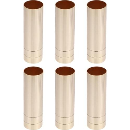 6pcs Sleeve Candle Bulb Base Cover Chandelier Part Candle Tube Table Lamp Base Candle Lamp Holder Tube Lighting Accessories