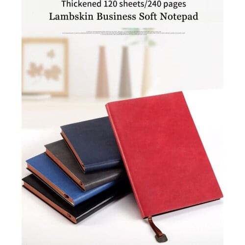 A5 Custom Logo Business Office-Supply Leather Bound Notebook Dairy Soft Leatherette School Students Notepad Planner With Pendant
