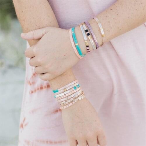 Rttooas Sunny Beach Miyuki Tila Bead Bracelet Mexico Fashion Exquisite Bracelet Girl Jewelry Pulseira Mujer Moda Friendship Gift