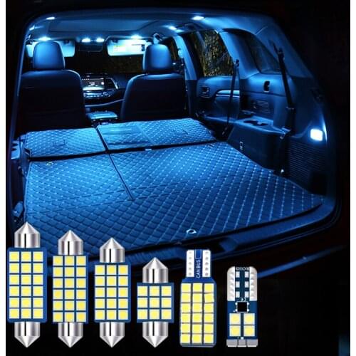 For Kia Sorento 2009 2010 2011 2012 6x Car LED Bulbs Car Interior Dome Reading Lamps Trunk Light Vanity Mirror Light Accessories