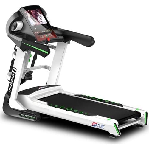 Home Ultra-quiet Fitness Folding Touch Color Screen Free Installation Electric Non-slip Fitness Equipment Treadmill