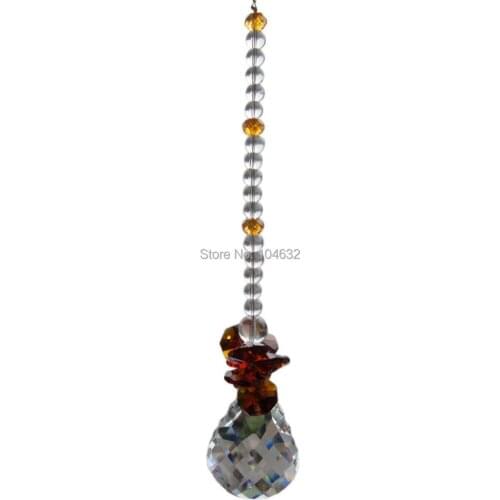 Feng shui 50mm crystal Pendents&14mm octagon beads healing crystals suncatcher wedding decoration,crystal chandelier parts N49