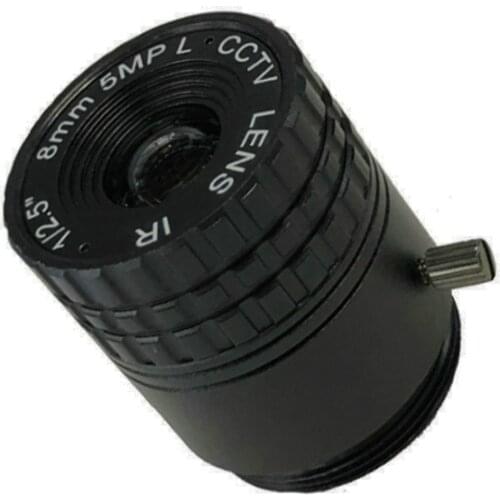 HD 5.0Megapixel IR CCTV IP Camera Lens 8mm CS Lens 5MP for HD Security Cameras F2.0 Aperture Image Format1/2.7" HFOV 82.6degree