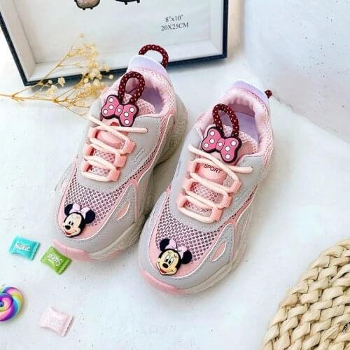 Disney cartoon Mickey Mouse boys and girls non-slip soft sole casual sports shoes student running shoes