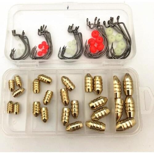 Metal Jig lead head Deep Water Bullet Weight 1.8g-10g crank hooks Bead blocking Carp fly Fishing accessories set pesca