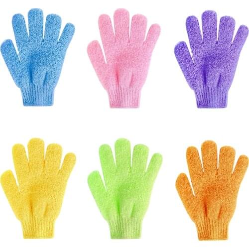 Five Fingers Bath Gloves Household Shower Towel Scrub Body Wash Children Home Supply Elastic Wipe Back Bathing Cleaning Gloves