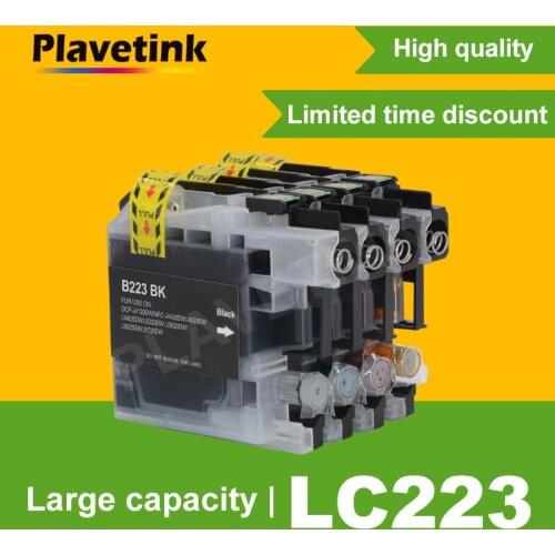 Plavetink Compatible for Brother LC223 Ink Cartridge For Brother DCP-J562DW J4120DW MFC-J480DW J680DW J880DW J4620DW J5720DW
