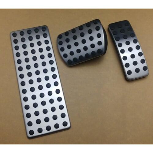 No-Drilling AT Accelerator Brake Footrest Complete Foot Pedal Cap Cover Kit For Infiniti QX30 2017