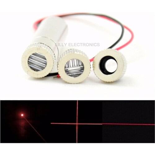 Adjusted Red Diode Lasers 650nm 10mw Dot/Line/Cross Module w/ Caps & Driver In