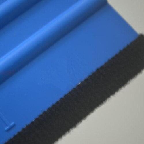 1/3/5 Pcs Auto Styling Vinyl Carbon Fiber Window Ice Remover Cleansing Wash Cars Scraper With Felt Squeegee Tool Film 10 X 7.5cm