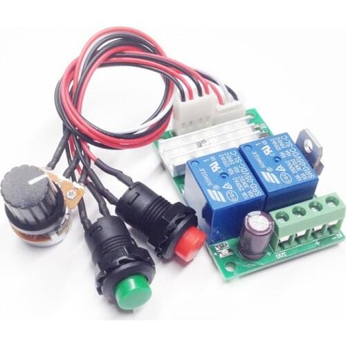 DC 6-24V 6V 9V 12V 24V 3A PWM DC Motor Speed Controller Forward Backward Reversible Switch RC Control Regulator With Relay