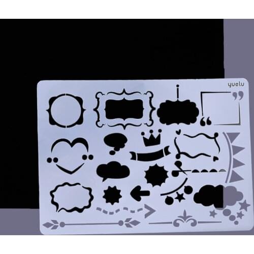 1pc Bubble Stencils PaintingTemplate DIY Scrapbooking Photo Album Decorative Bullet Journal Stencils Cake Template Reusable