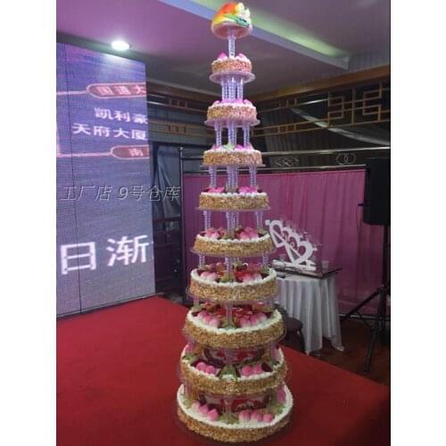 10 tiers round wedding Cake Stand cupcake holders wedding party Cake prop wedding centerpiece