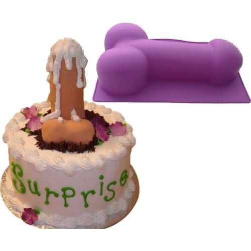 Cake Mold Sexy Penis Shaped Pastry Decorating Silicone Mould Bachelor Party Cupcakes Ice Cube and Soap Baking Tools