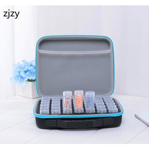 42 Bottles Diamond Painting Tools Container Storage Bag Carry Case Daimond Painting Bag Zipper 5D Rhinestone Accessories Handbag