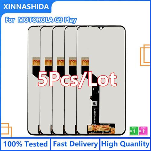 5PCS/LOT 100% New 6.5" LCD For Motorola Moto G9 Play Touch Screen Display Digitizer Assembly Worked Well Free Shipping