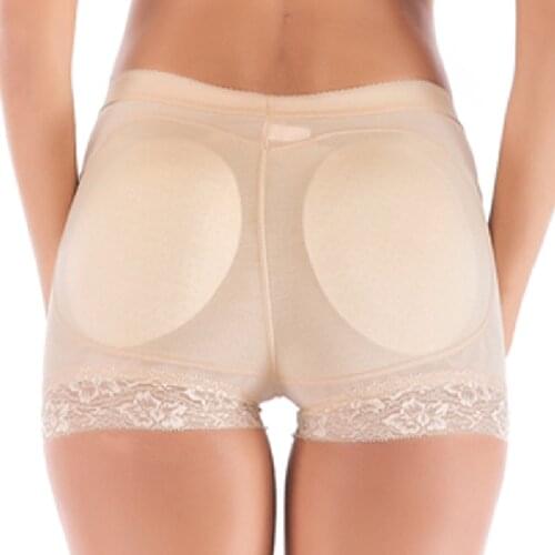 Body Shaper Sexy Boyshort Panties Woman Fake Ass Underwear Push Up Padded Panties Buttock Shaper Butt Lifter Hip Enhancer