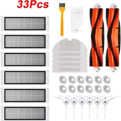 Side Brush Roll Brush Mop Colth HEPA Filter for Xiaomi 1S Robot S50 S51 S55 S5 S6 Vacuum Cleaners Parts Accessories