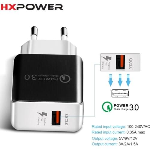Quick Chargers 3.0 Fast Usb Charge for Xiaomi Redmi Note 7 Samsung Galaxy Note 10 Plus Charger Apple Ipad QC Charger