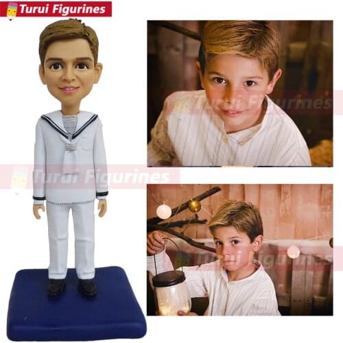 Communion little boy figurine hobby collection bobblehead vintage mini figure custom hand painted models clone my face