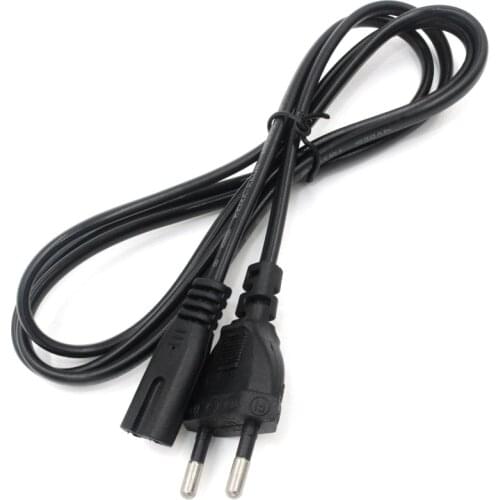 1.5m AC Power Cord EU Plug Power Supply Cable 8-Shaped Power Wire Cable Extension Cords For Home LED, Digital Camera, Desk Lamp