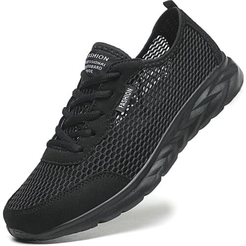 Sneakers Men 2021 Summer Mesh Breathable Lightweight Comfortable Summer Outdoor Walking Shoes Mens Running Sports Shoes Male