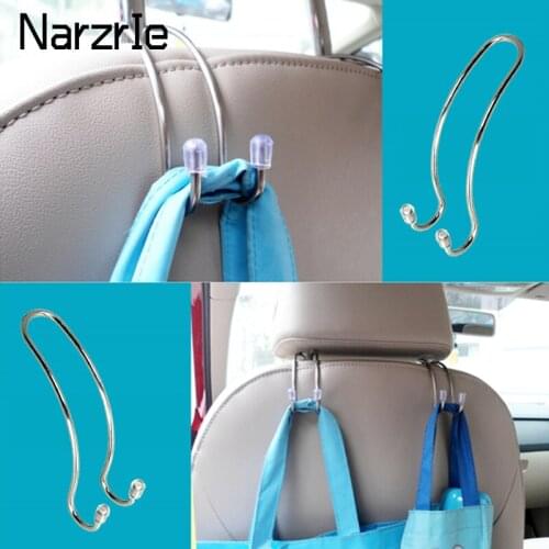 Car Hook Multi-functional Headrest Back Seat Hangers Strong Durable Auto Back Seat Storage Metal Hook Car Interior Accessories