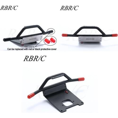 RBR/C Front And Rear Bumpers With Lights DIY Accessory Use For 1/10 WPL D12 Flat Running Drift RC Remote Control Car R771-774