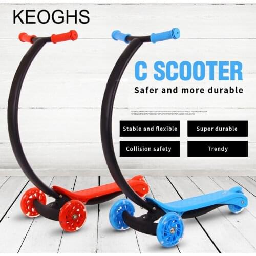 New model Childrens kick scooter baby kid PU 3wheels Fashing fold outdoor toy 2-12years old Bodybuilding disassembly plastic
